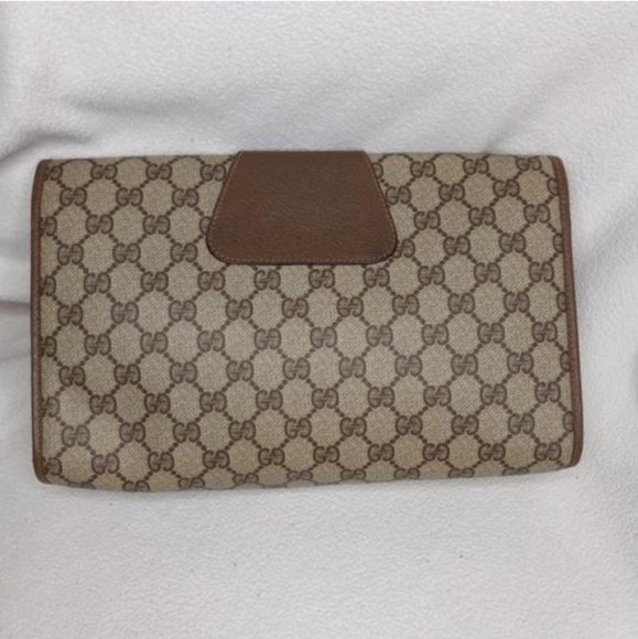 Authentic Vintage Gucci GG Monogram Supreme Sherry Web Ophidia Clutch Bag - Picture 3 of 11